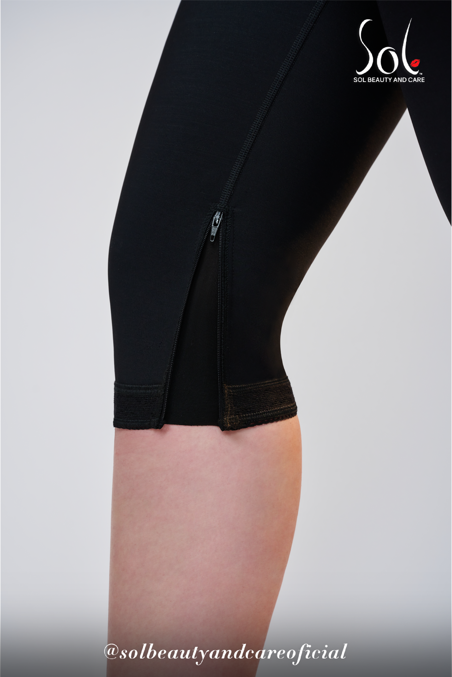 Short Sirena Invisible Talle Alto a la Rodilla con Cierre