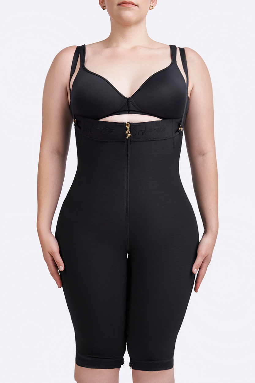 Invisible Mermaid Rib-height Zipper Knee length