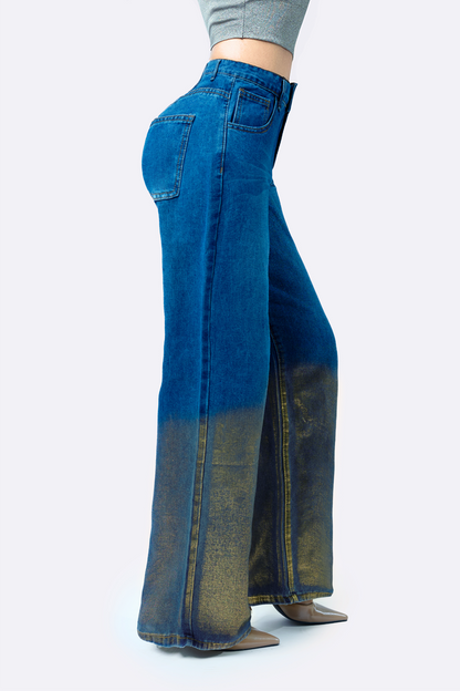 Jvoll Jeans Wide Leg Brass