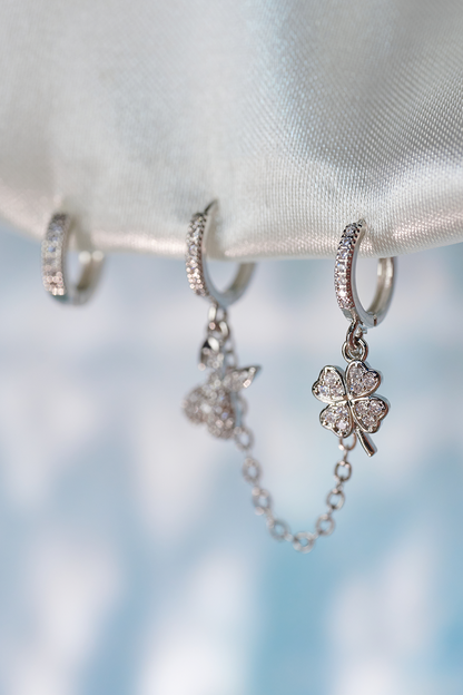 Silver Charm Earrings