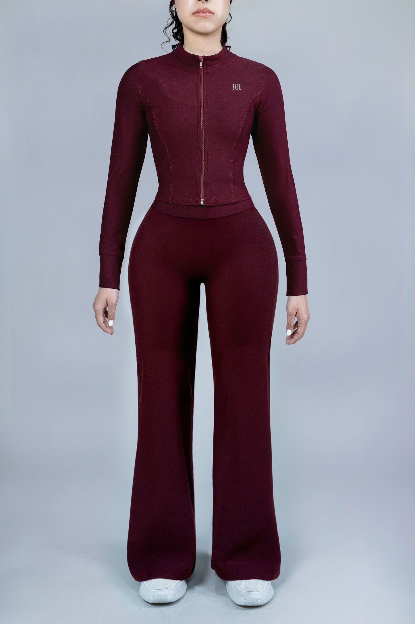 Set ShapePRO Sherlyn Wide-Leg Burgundy