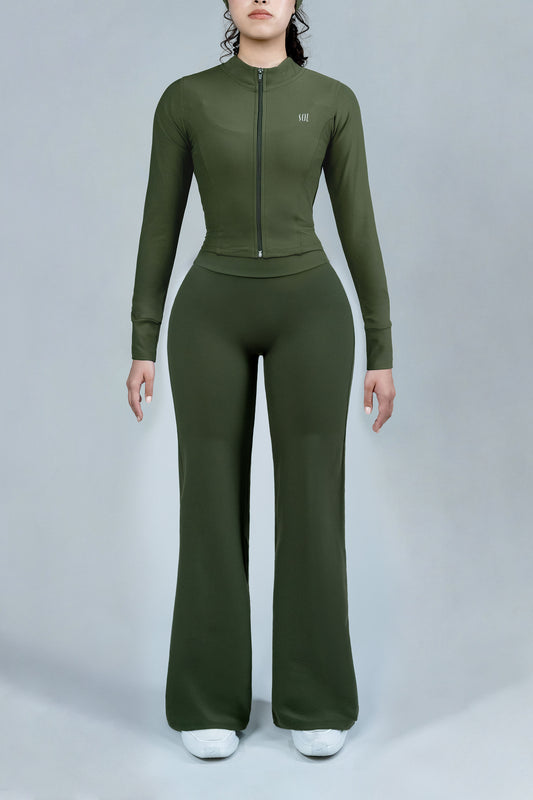 Set ShapePRO Sherlyn Wide-Leg Olive Green