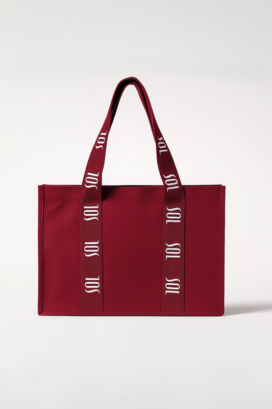 Sol Deluxe Tote Bag Burgundy