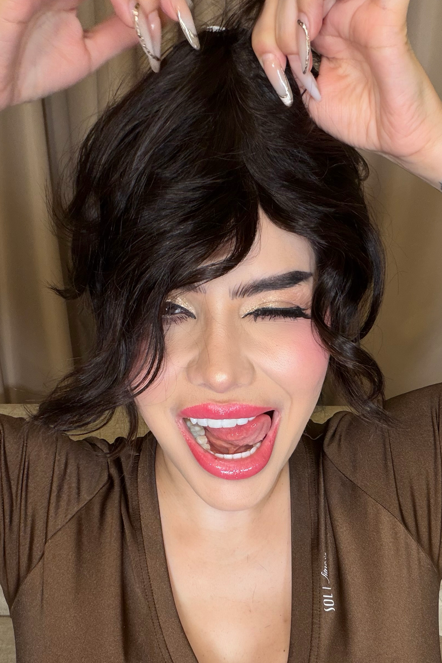 Front Curtain Bangs Hair: Marisol